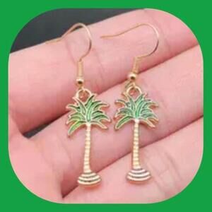 NewTropical Palm Tree🌴Enamel Earrings